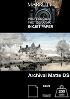 Marrutt Archival Single Sided Matt Paper - Matt Inkjet Paper available in  A4, A3, A3+, A2